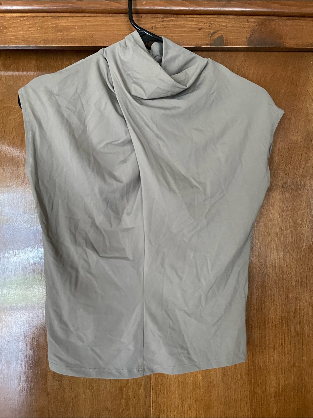 Zara Sleeveless Draped Neck Top